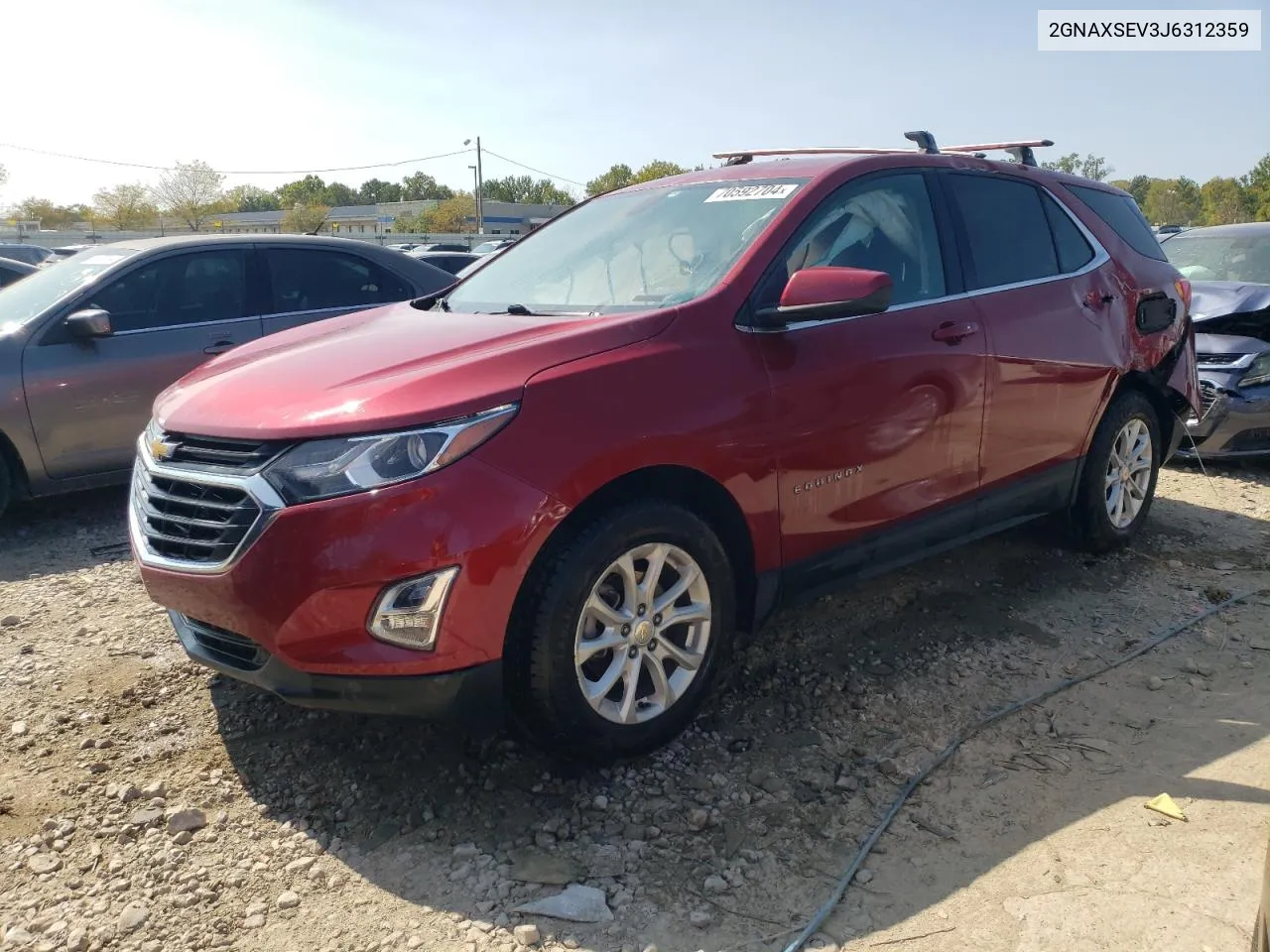 2018 Chevrolet Equinox Lt VIN: 2GNAXSEV3J6312359 Lot: 70592704