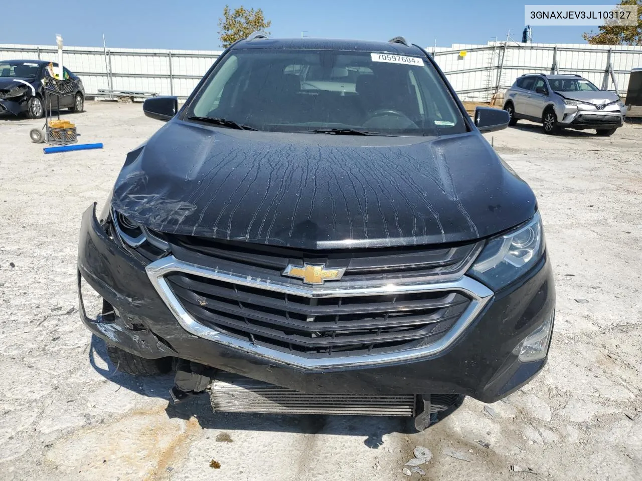 2018 Chevrolet Equinox Lt VIN: 3GNAXJEV3JL103127 Lot: 70597604