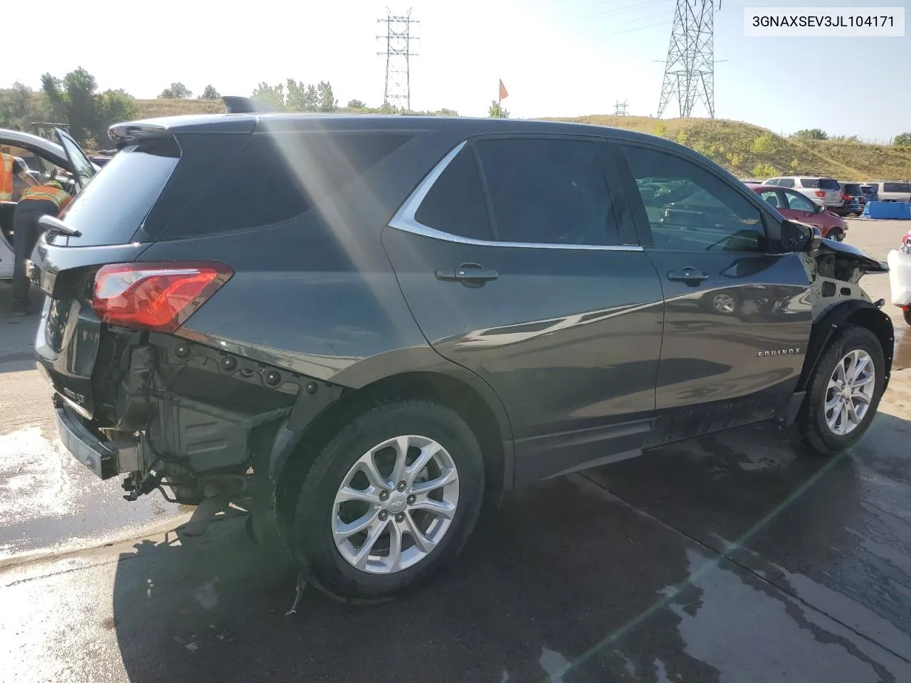 2018 Chevrolet Equinox Lt VIN: 3GNAXSEV3JL104171 Lot: 70660604