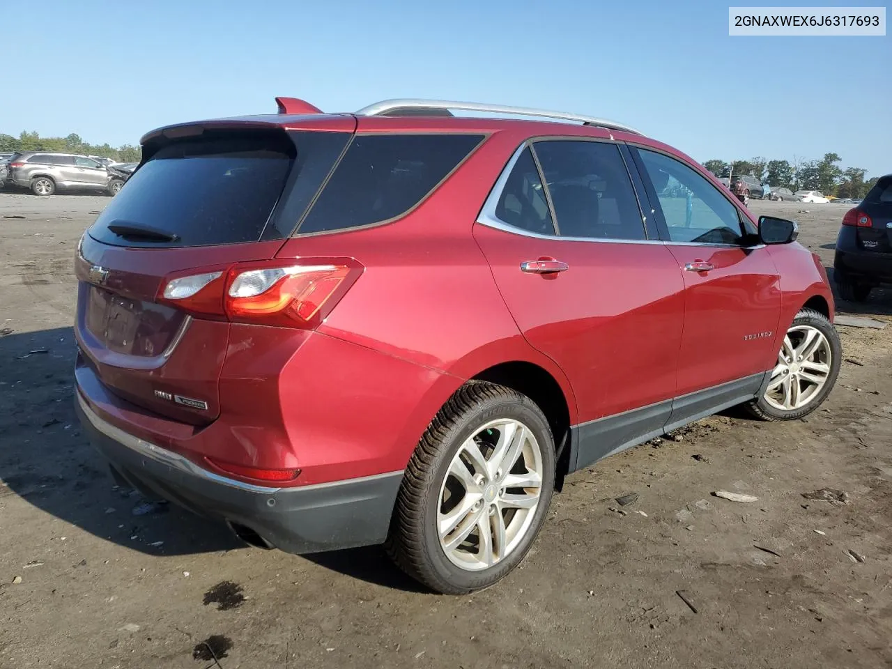 2GNAXWEX6J6317693 2018 Chevrolet Equinox Premier