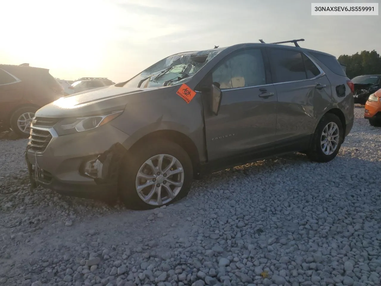 2018 Chevrolet Equinox Lt VIN: 3GNAXSEV6JS559991 Lot: 70857014