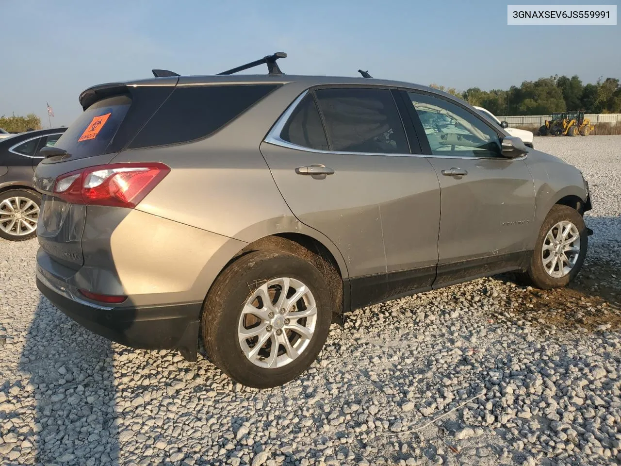 2018 Chevrolet Equinox Lt VIN: 3GNAXSEV6JS559991 Lot: 70857014