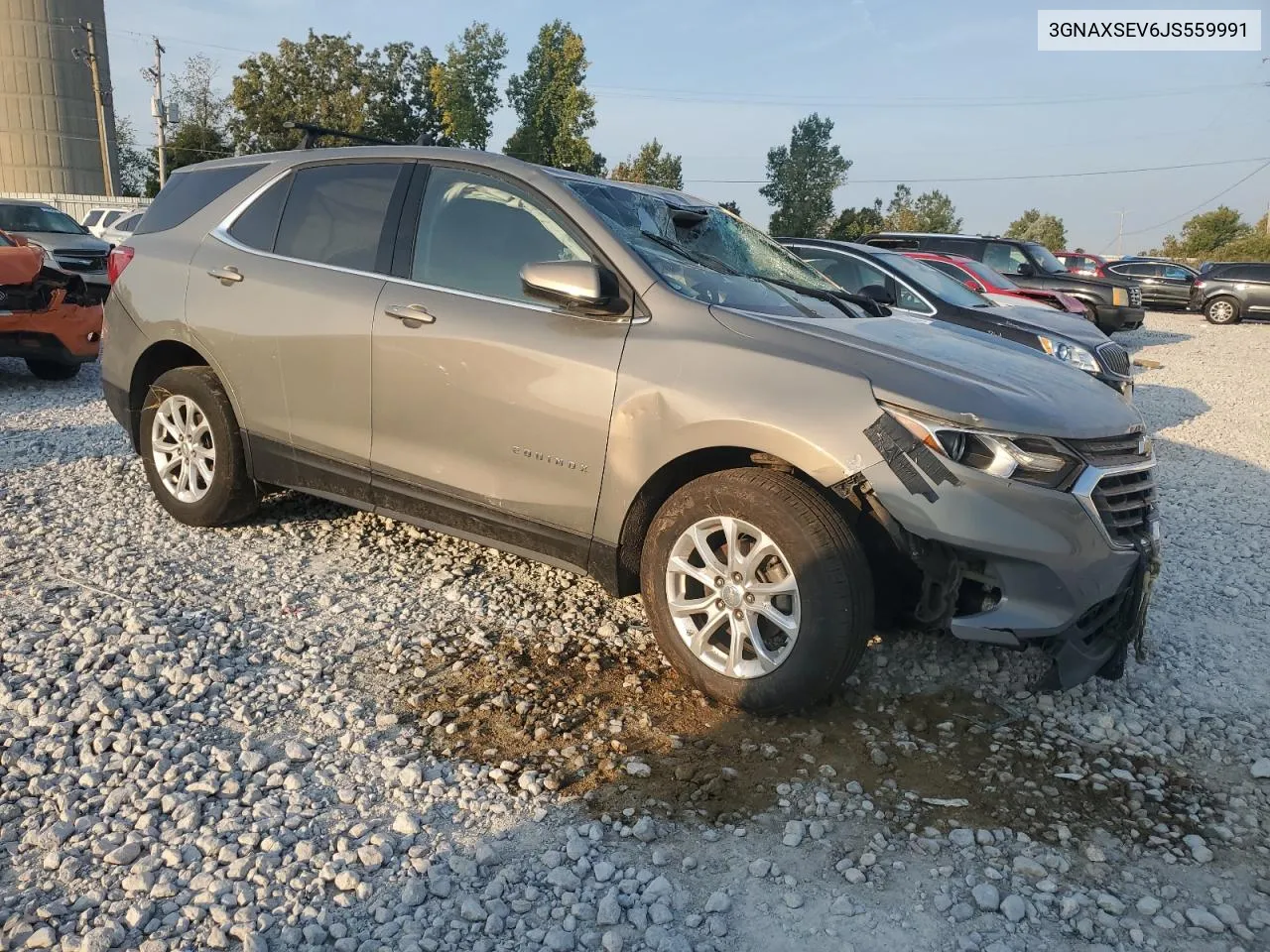 2018 Chevrolet Equinox Lt VIN: 3GNAXSEV6JS559991 Lot: 70857014