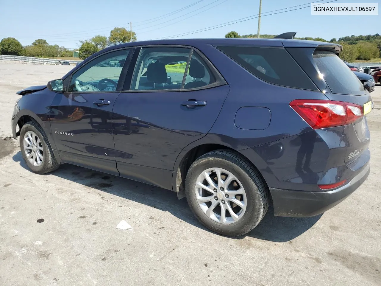 2018 Chevrolet Equinox Ls VIN: 3GNAXHEVXJL106597 Lot: 70862684