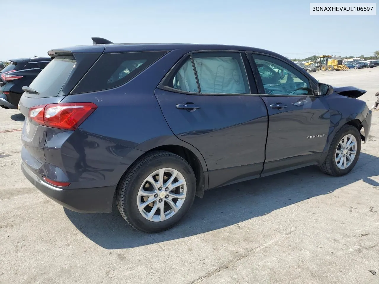 2018 Chevrolet Equinox Ls VIN: 3GNAXHEVXJL106597 Lot: 70862684