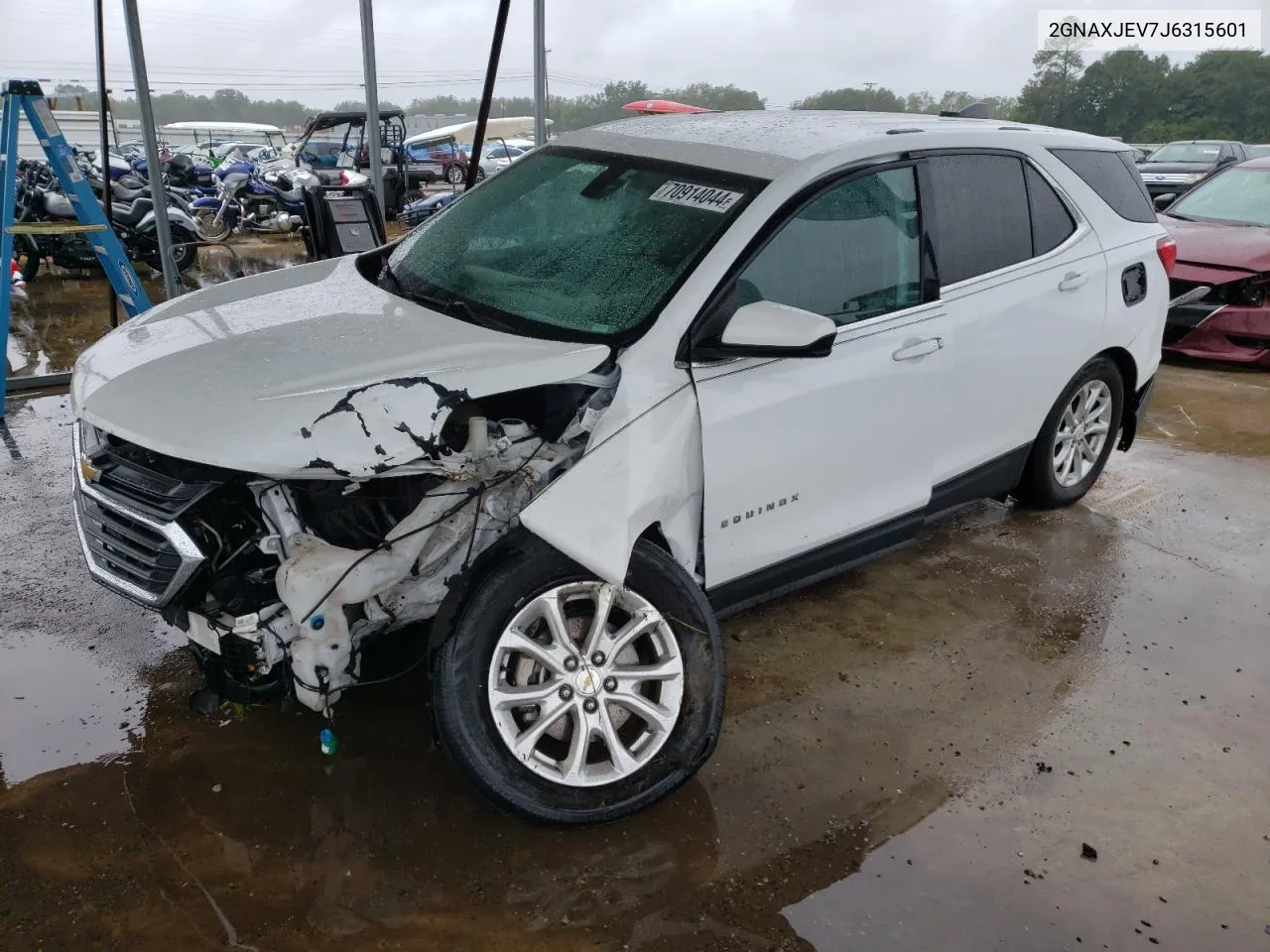 2018 Chevrolet Equinox Lt VIN: 2GNAXJEV7J6315601 Lot: 70914044