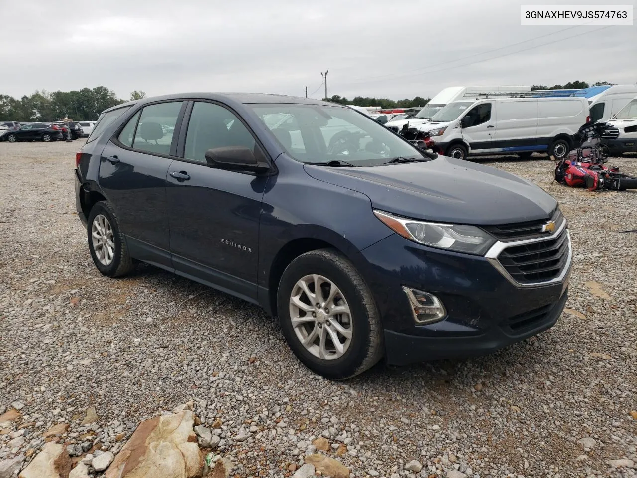 2018 Chevrolet Equinox Ls VIN: 3GNAXHEV9JS574763 Lot: 71053354