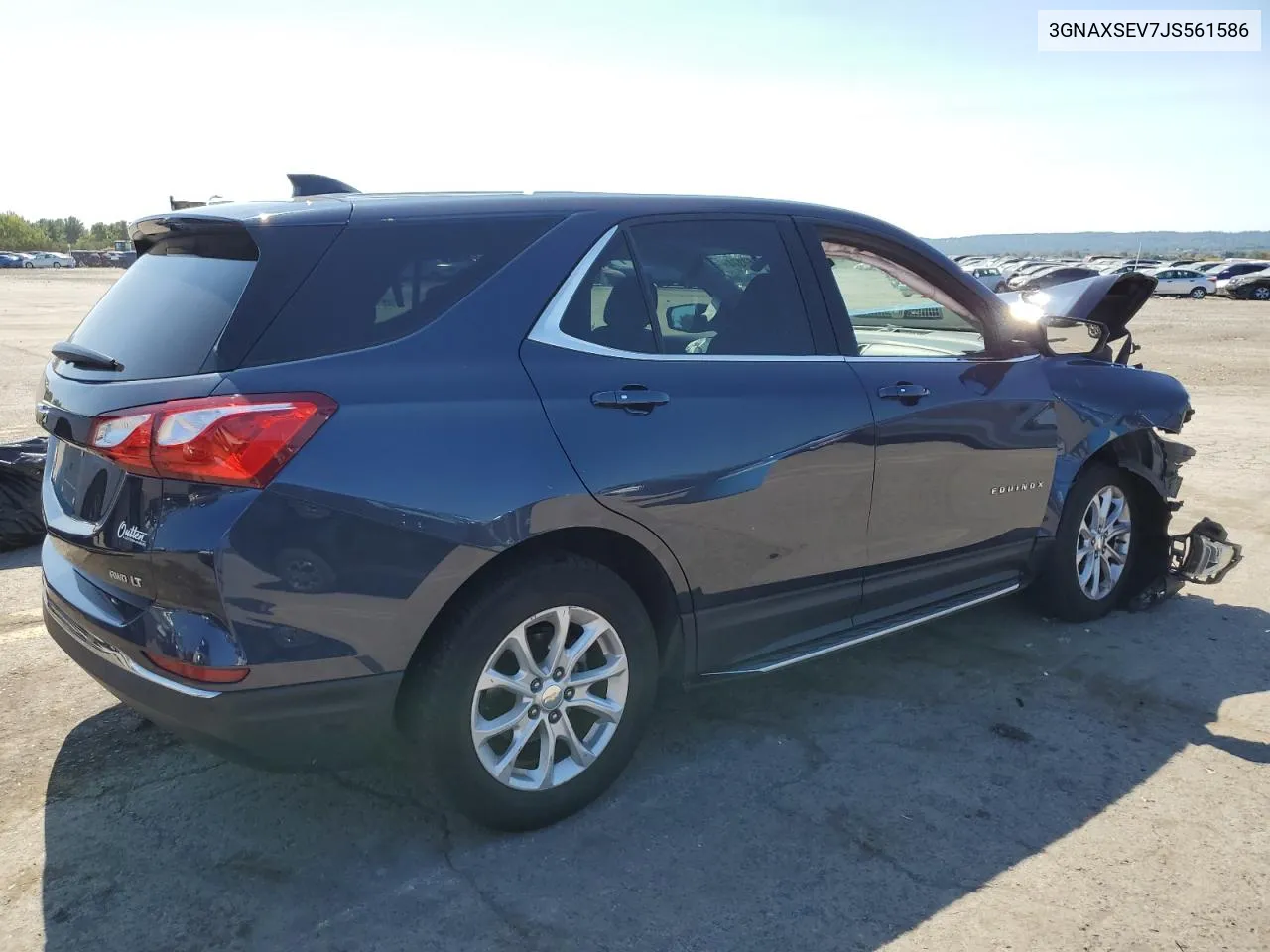 2018 Chevrolet Equinox Lt VIN: 3GNAXSEV7JS561586 Lot: 71167374