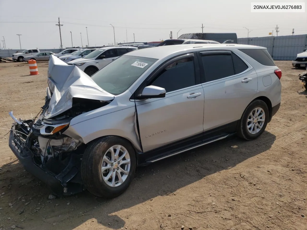 2GNAXJEV0J6276883 2018 Chevrolet Equinox Lt