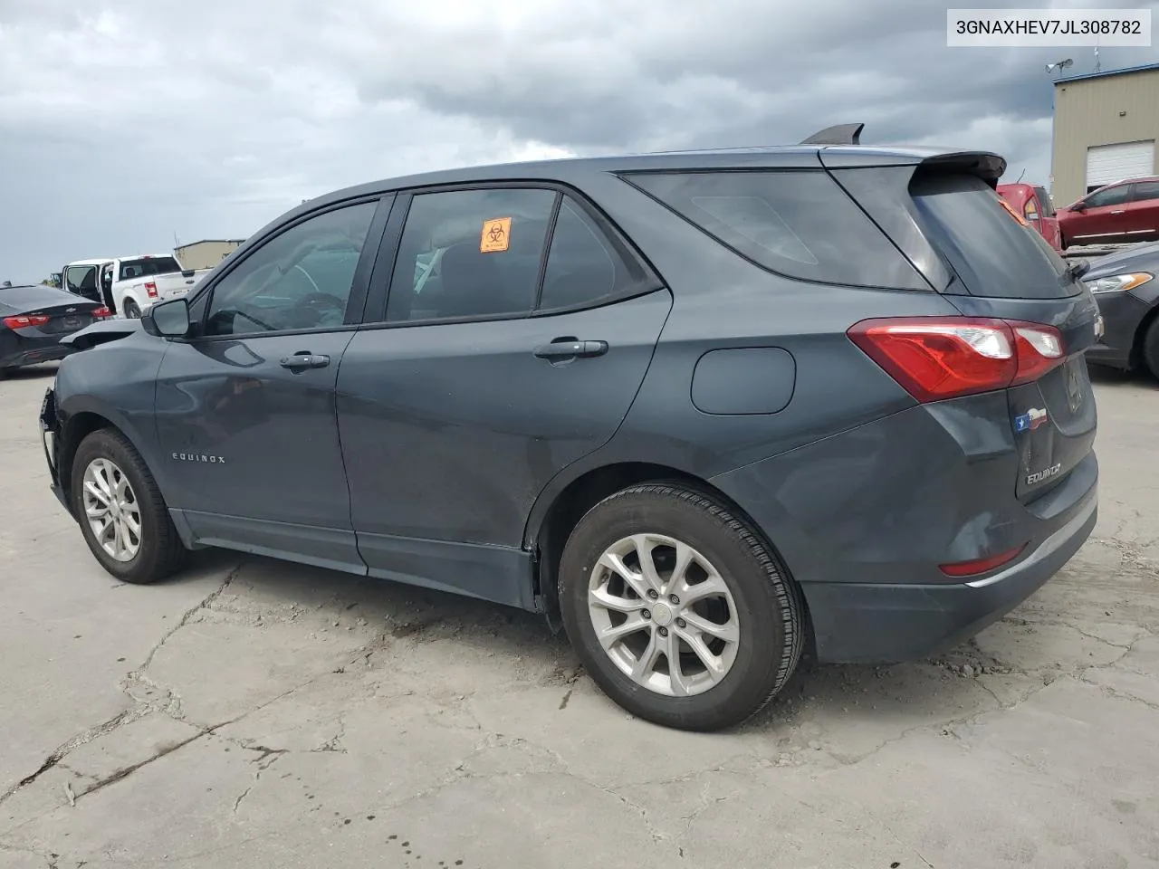 2018 Chevrolet Equinox Ls VIN: 3GNAXHEV7JL308782 Lot: 71293014