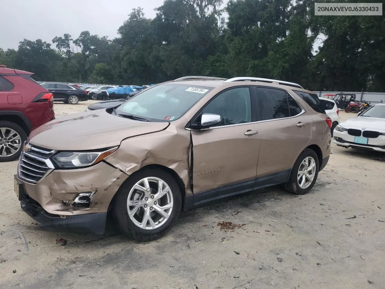 2018 Chevrolet Equinox Premier VIN: 2GNAXVEV0J6330433 Lot: 71308784