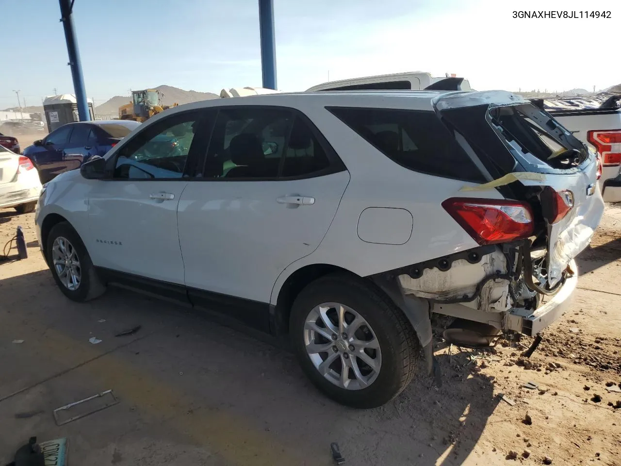 2018 Chevrolet Equinox Ls VIN: 3GNAXHEV8JL114942 Lot: 71400904