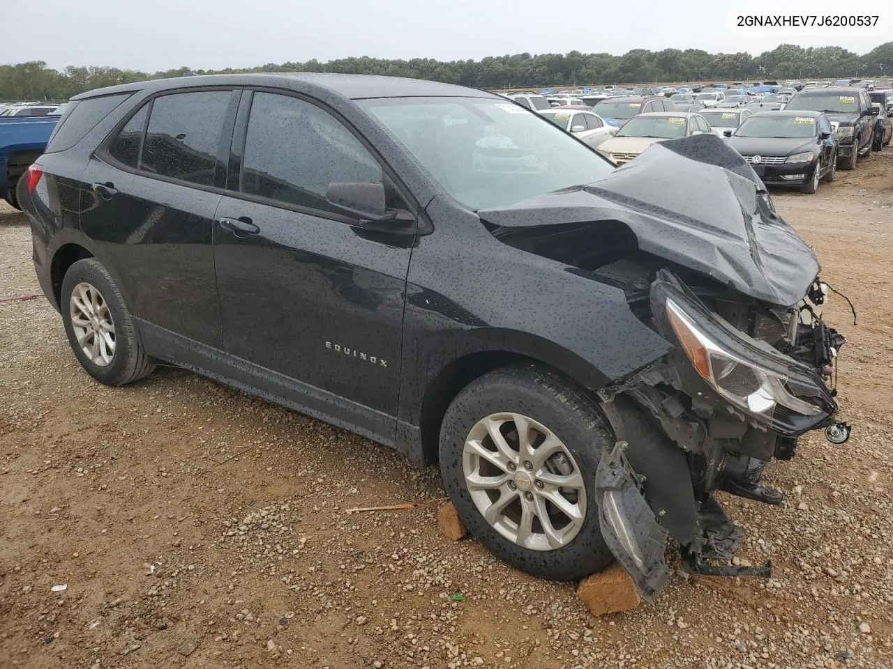 2018 Chevrolet Equinox Ls VIN: 2GNAXHEV7J6200537 Lot: 71414434