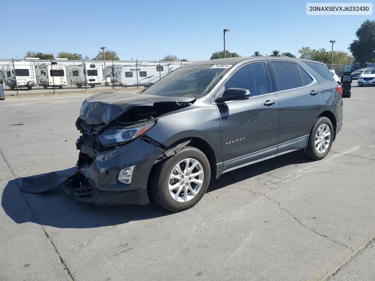 2018 Chevrolet Equinox Lt VIN: 2GNAXSEVXJ6232430 Lot: 71439074