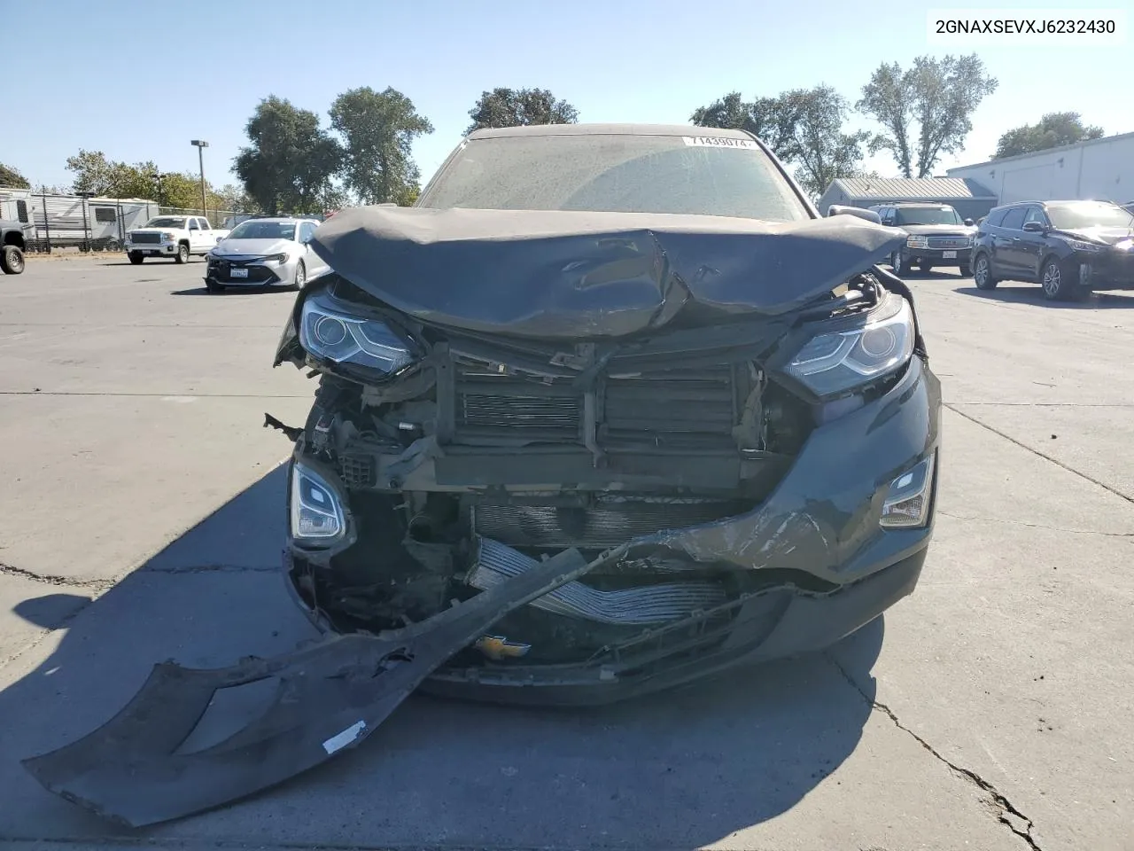 2018 Chevrolet Equinox Lt VIN: 2GNAXSEVXJ6232430 Lot: 71439074