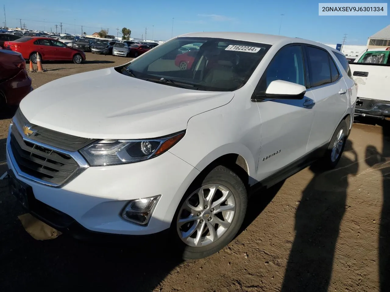 2018 Chevrolet Equinox Lt VIN: 2GNAXSEV9J6301334 Lot: 71622244