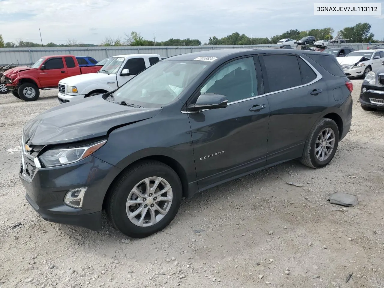 2018 Chevrolet Equinox Lt VIN: 3GNAXJEV7JL113112 Lot: 71658824