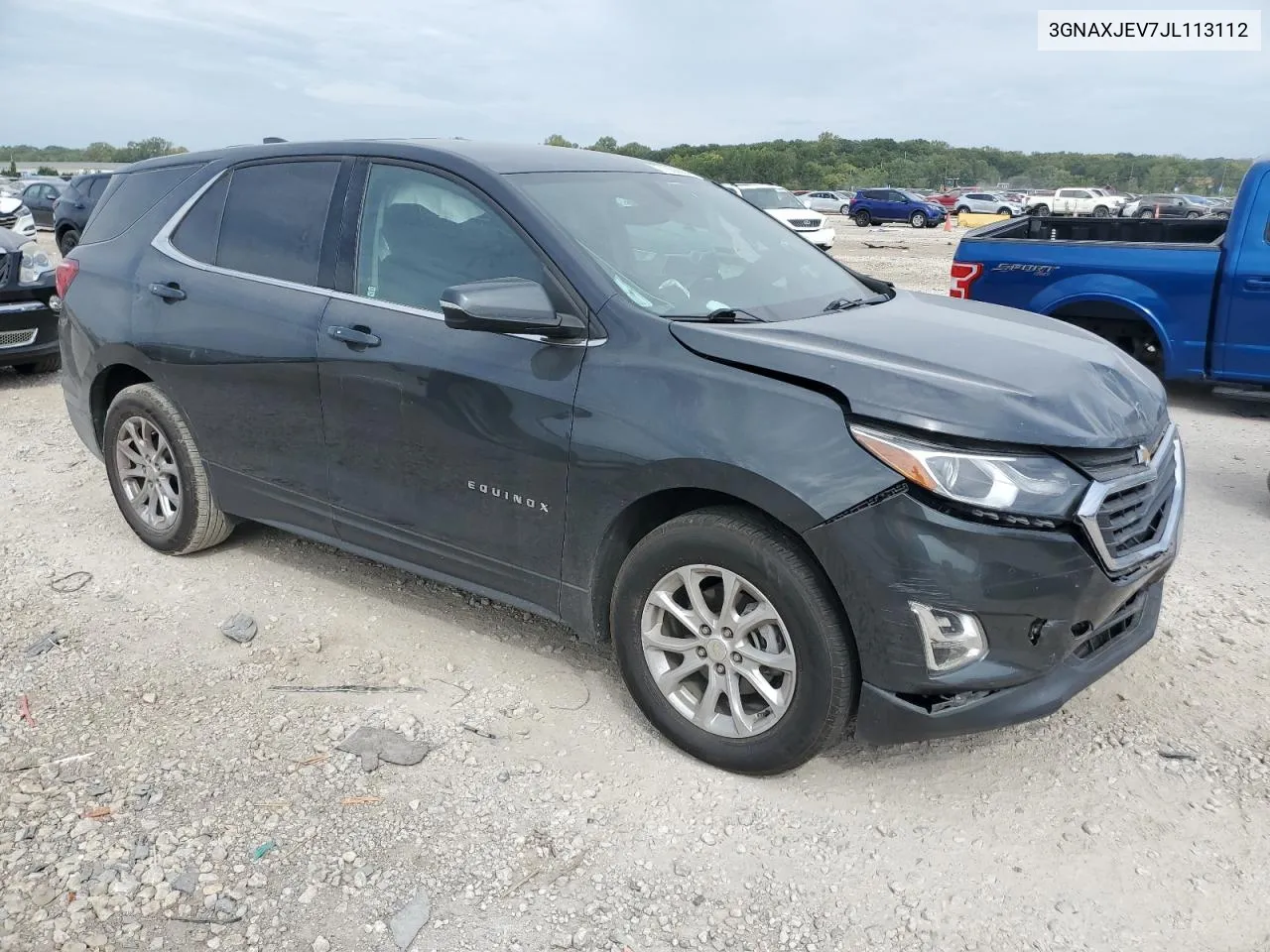 2018 Chevrolet Equinox Lt VIN: 3GNAXJEV7JL113112 Lot: 71658824