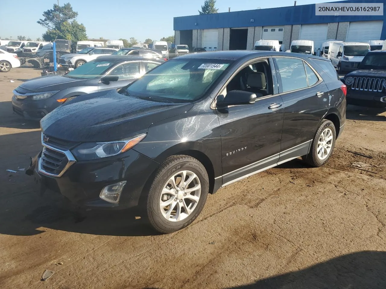 2018 Chevrolet Equinox Ls VIN: 2GNAXHEV0J6162987 Lot: 72001544