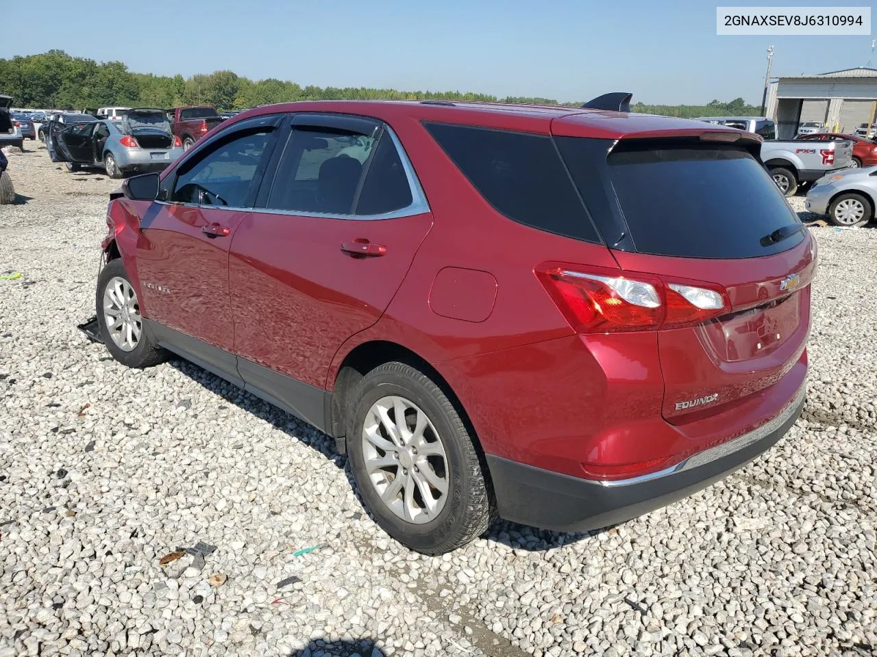 2018 Chevrolet Equinox Lt VIN: 2GNAXSEV8J6310994 Lot: 72015414