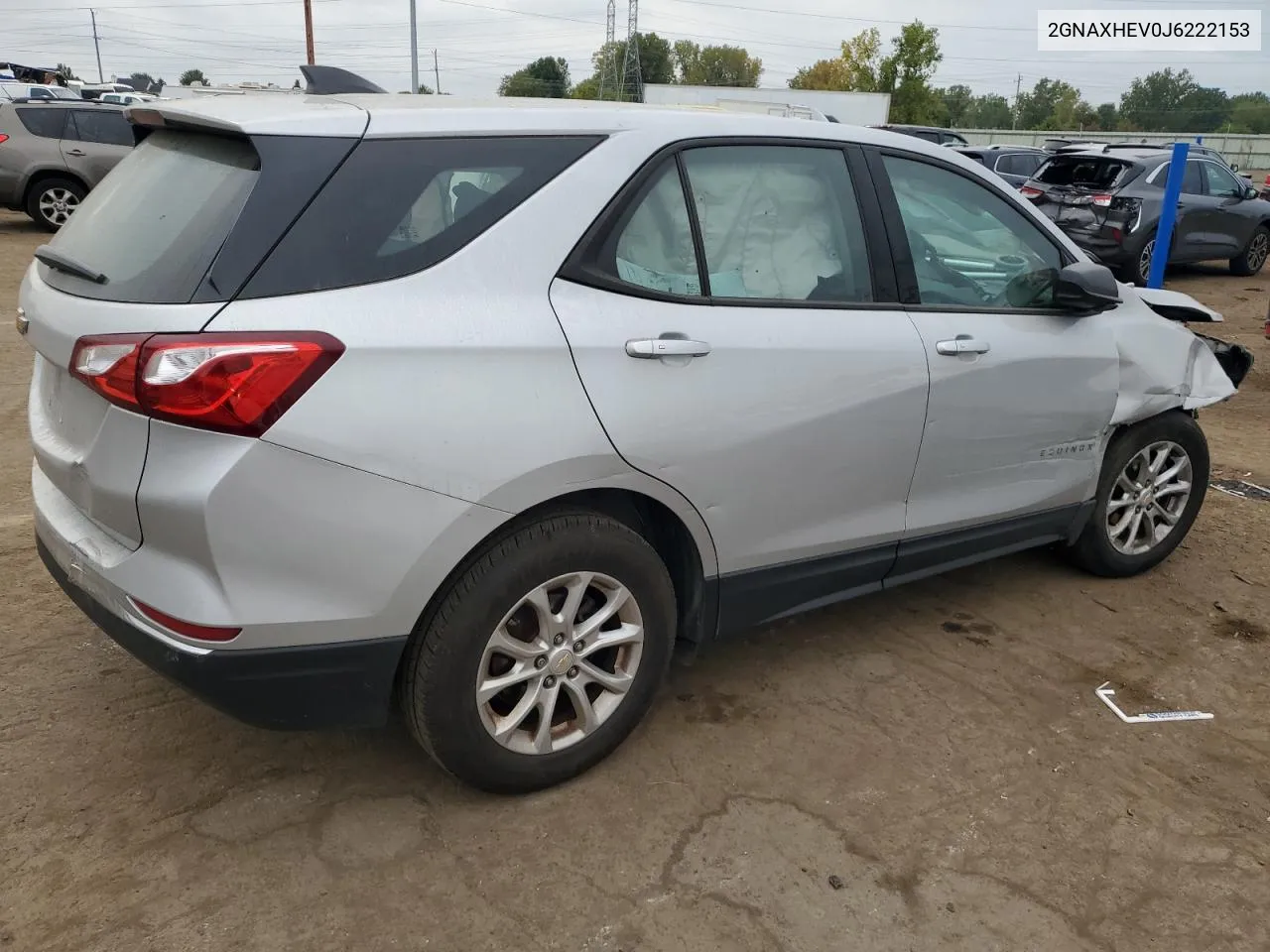 2018 Chevrolet Equinox Ls VIN: 2GNAXHEV0J6222153 Lot: 72039134