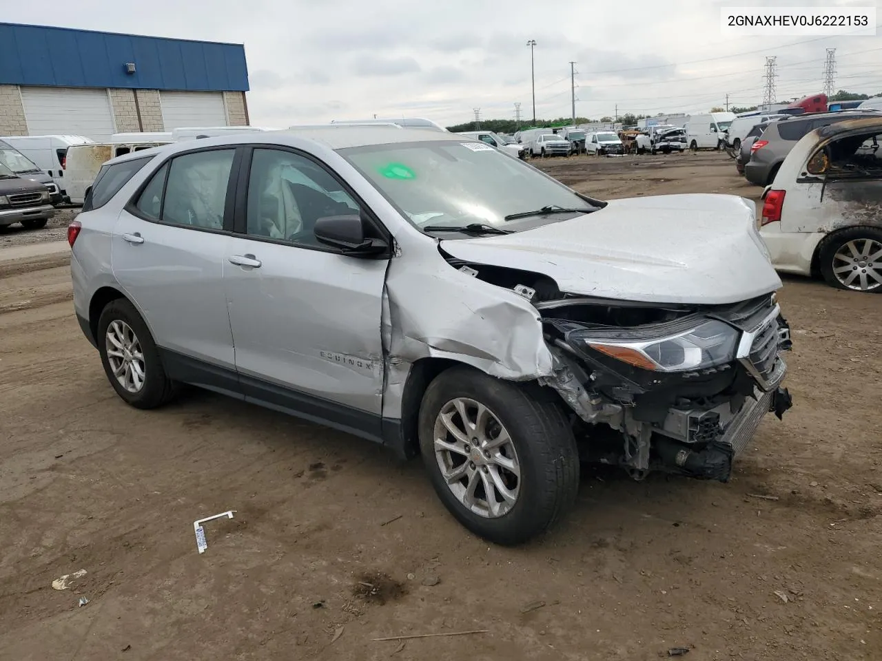 2018 Chevrolet Equinox Ls VIN: 2GNAXHEV0J6222153 Lot: 72039134