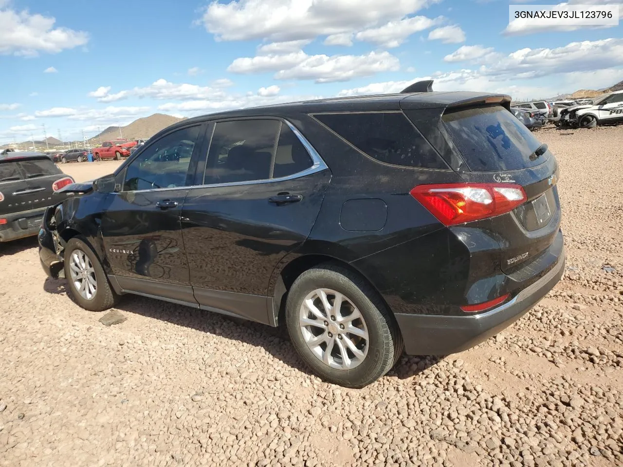 2018 Chevrolet Equinox Lt VIN: 3GNAXJEV3JL123796 Lot: 72088424