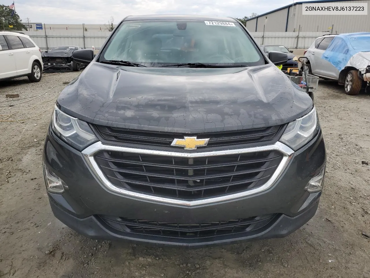 2018 Chevrolet Equinox Ls VIN: 2GNAXHEV8J6137223 Lot: 72129884