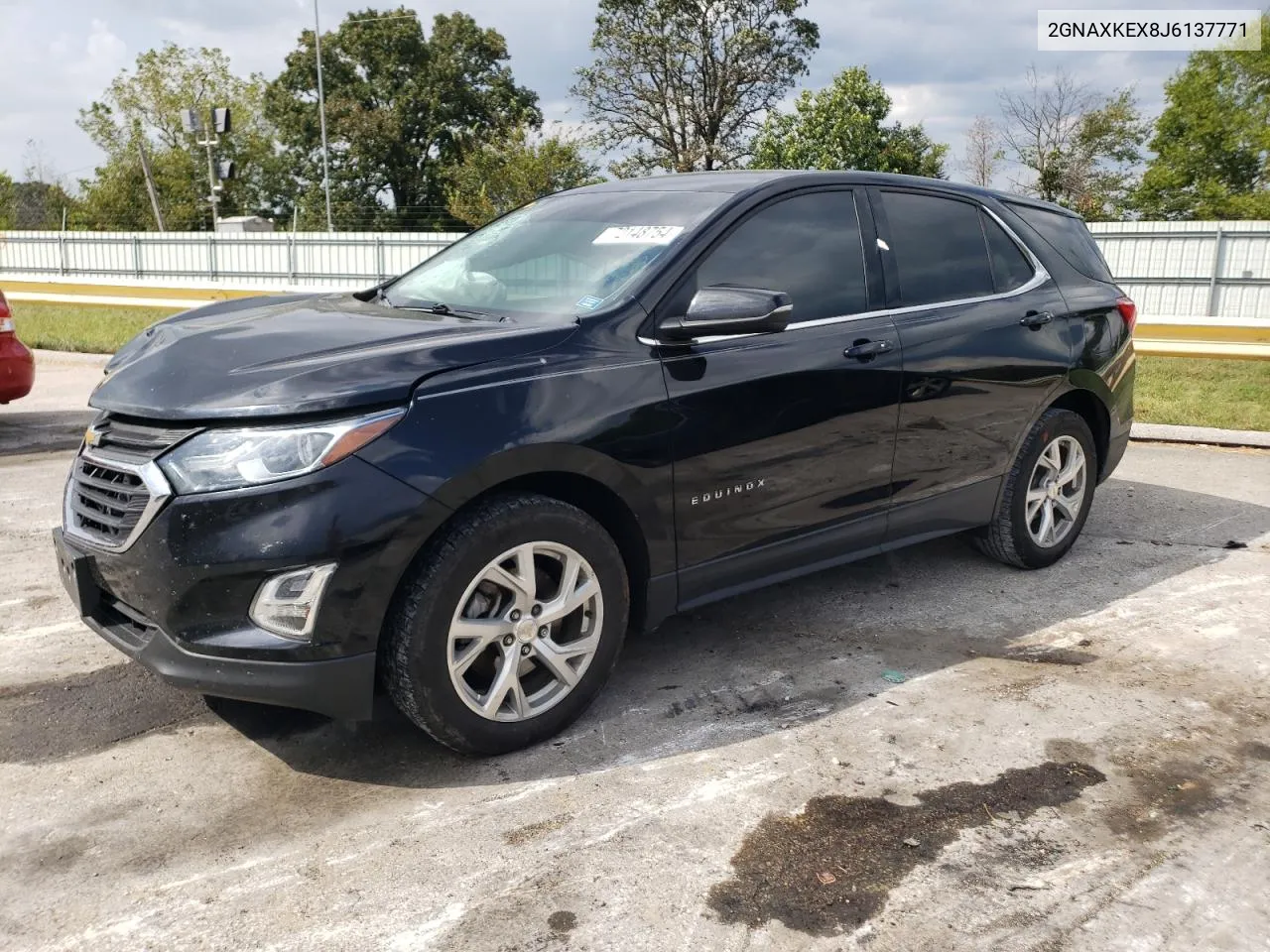 2018 Chevrolet Equinox Lt VIN: 2GNAXKEX8J6137771 Lot: 72148754