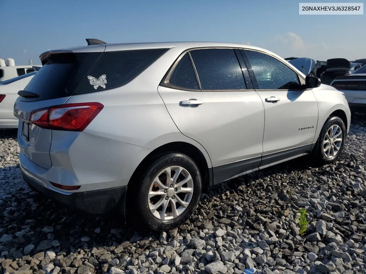 2018 Chevrolet Equinox Ls VIN: 2GNAXHEV3J6328547 Lot: 72167434