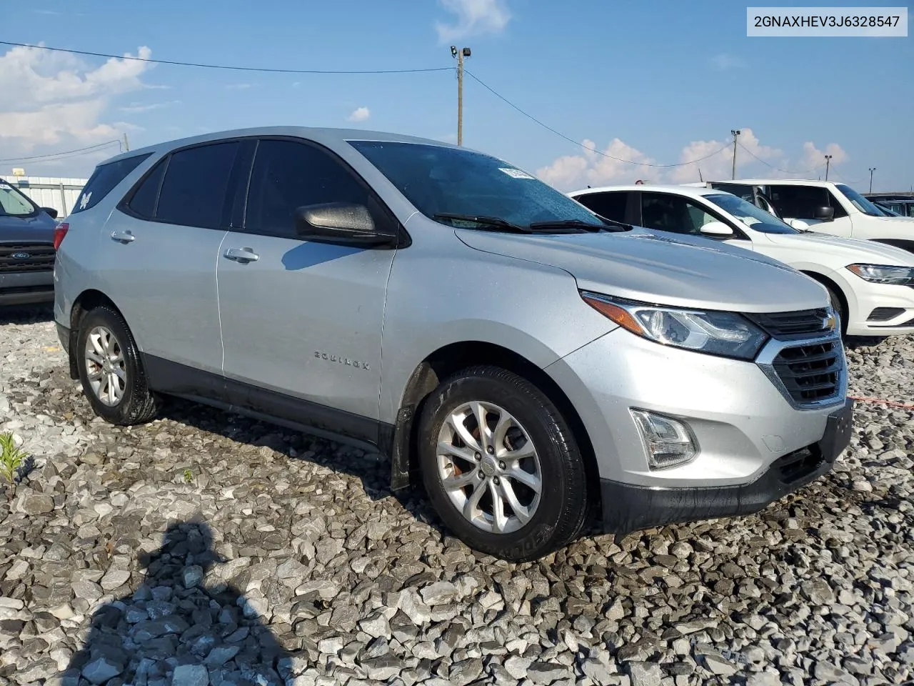 2018 Chevrolet Equinox Ls VIN: 2GNAXHEV3J6328547 Lot: 72167434