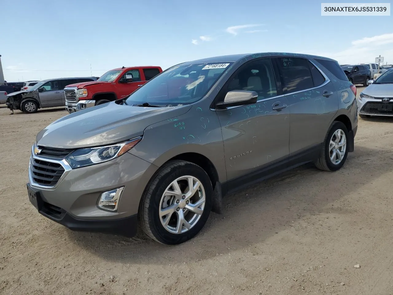 2018 Chevrolet Equinox Lt VIN: 3GNAXTEX6JS531339 Lot: 72168184