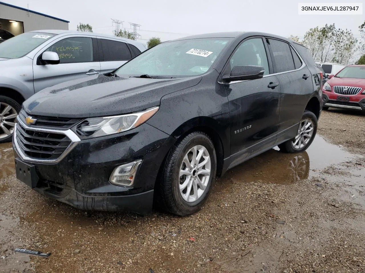 2018 Chevrolet Equinox Lt VIN: 3GNAXJEV6JL287947 Lot: 72170214