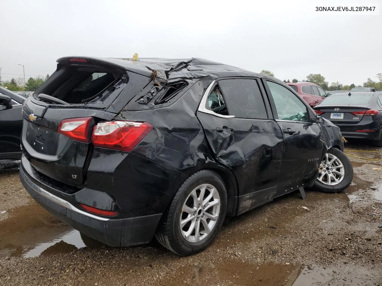 2018 Chevrolet Equinox Lt VIN: 3GNAXJEV6JL287947 Lot: 72170214