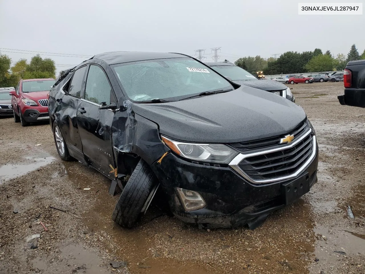 2018 Chevrolet Equinox Lt VIN: 3GNAXJEV6JL287947 Lot: 72170214