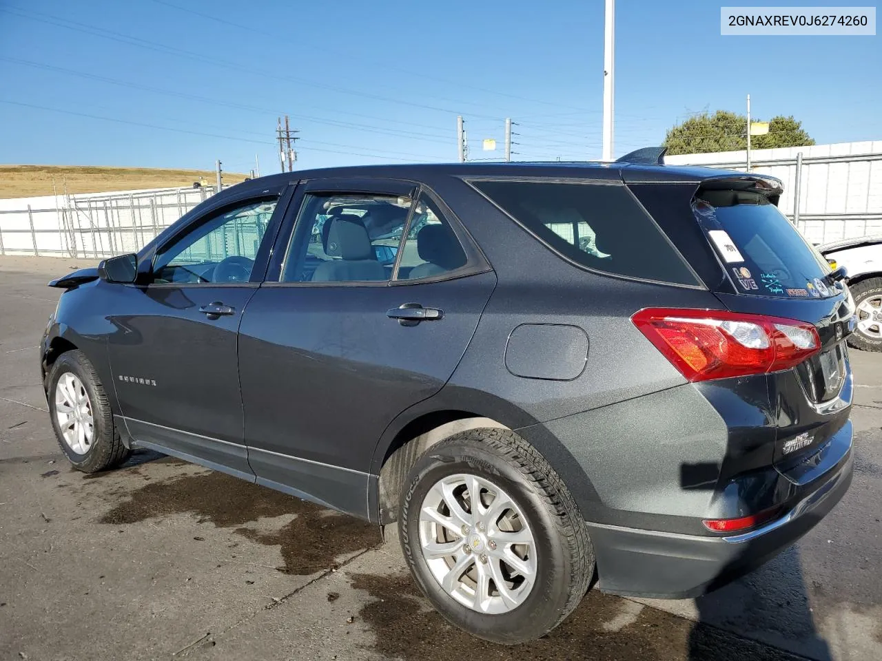 2018 Chevrolet Equinox Ls VIN: 2GNAXREV0J6274260 Lot: 72240984