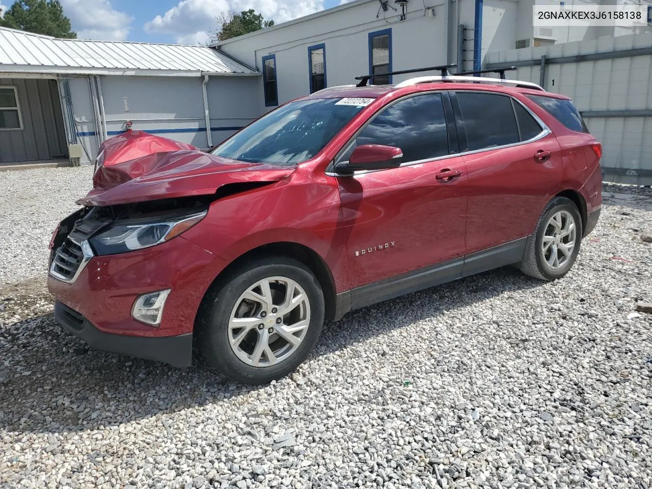 2018 Chevrolet Equinox Lt VIN: 2GNAXKEX3J6158138 Lot: 72272754