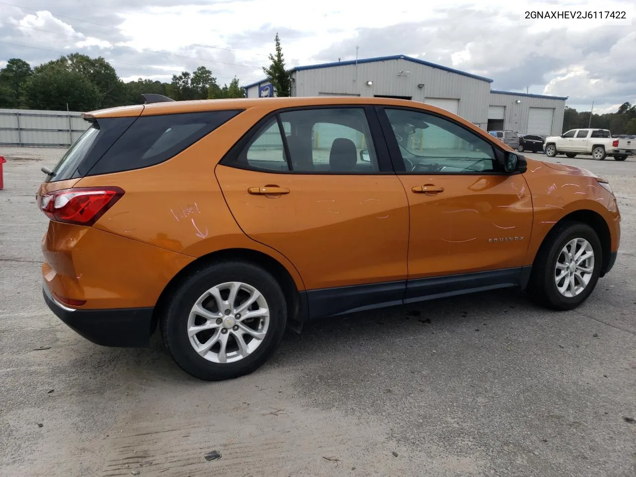 2018 Chevrolet Equinox Ls VIN: 2GNAXHEV2J6117422 Lot: 72319934