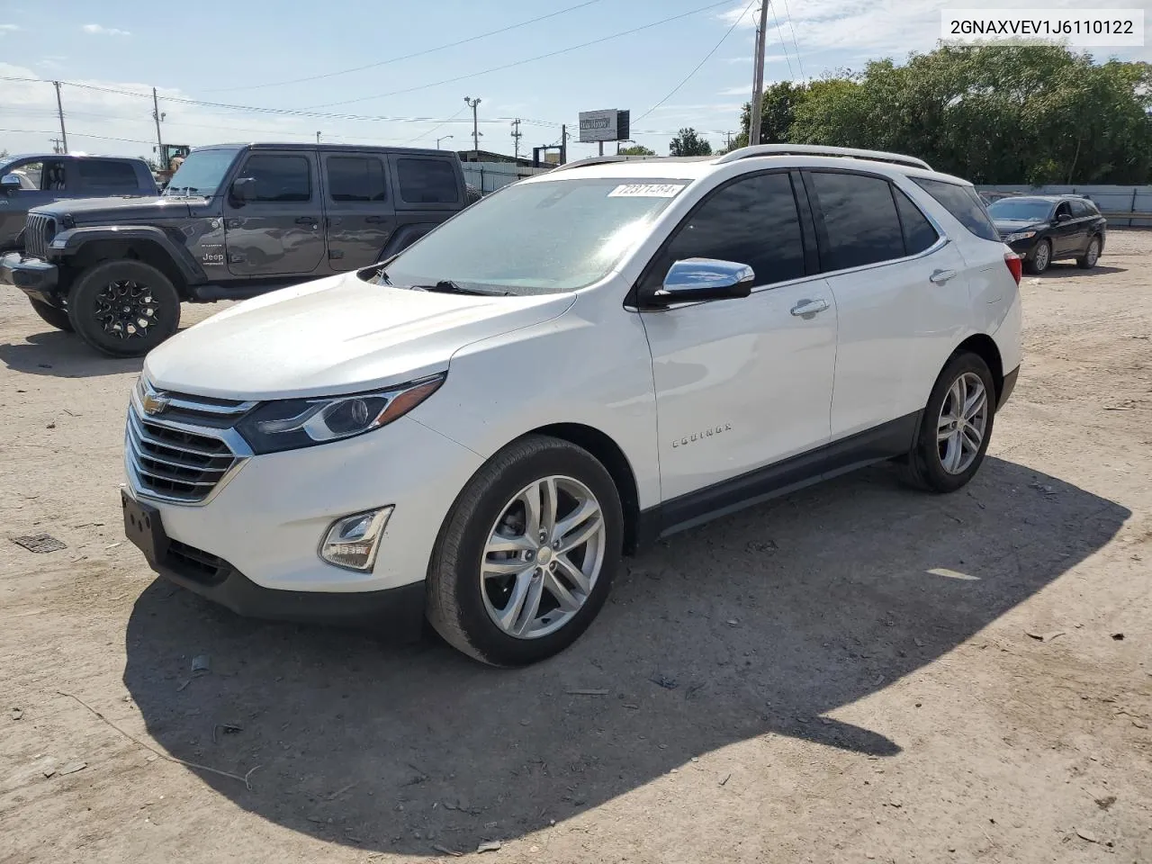 2018 Chevrolet Equinox Premier VIN: 2GNAXVEV1J6110122 Lot: 72371464