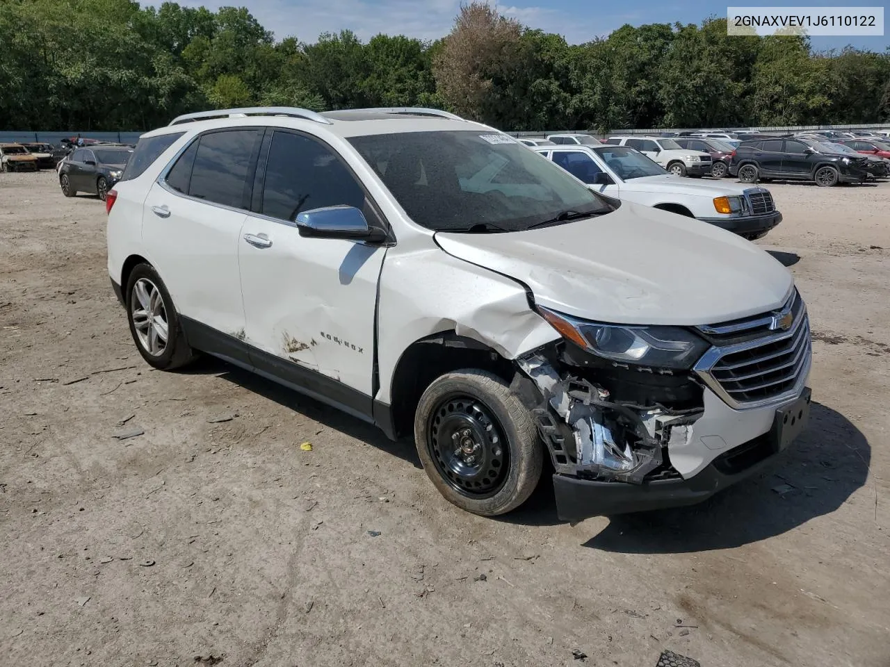 2018 Chevrolet Equinox Premier VIN: 2GNAXVEV1J6110122 Lot: 72371464