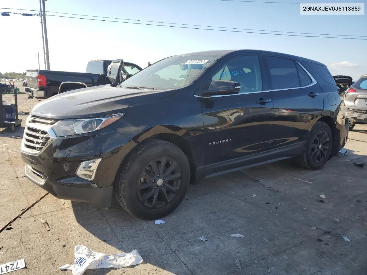 2GNAXJEV0J6113859 2018 Chevrolet Equinox Lt