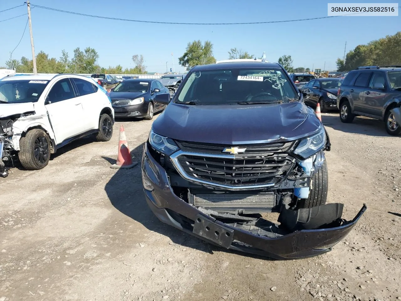 2018 Chevrolet Equinox Lt VIN: 3GNAXSEV3JS582516 Lot: 72434164