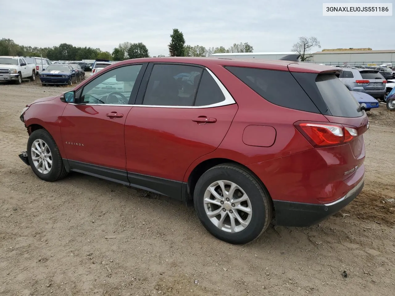 2018 Chevrolet Equinox Lt VIN: 3GNAXLEU0JS551186 Lot: 72450044