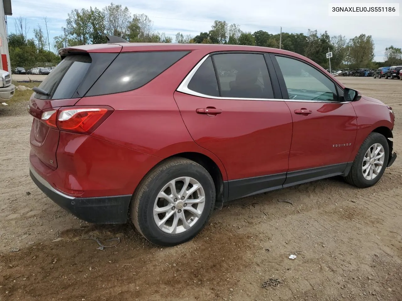 2018 Chevrolet Equinox Lt VIN: 3GNAXLEU0JS551186 Lot: 72450044