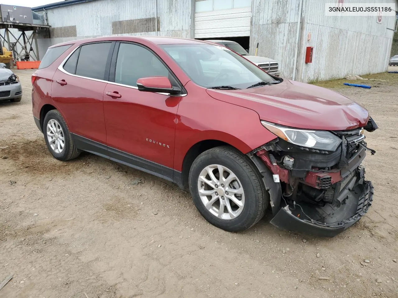 2018 Chevrolet Equinox Lt VIN: 3GNAXLEU0JS551186 Lot: 72450044