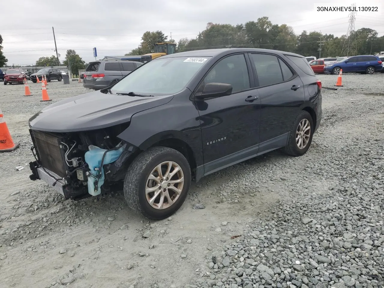 2018 Chevrolet Equinox Ls VIN: 3GNAXHEV5JL130922 Lot: 72583744