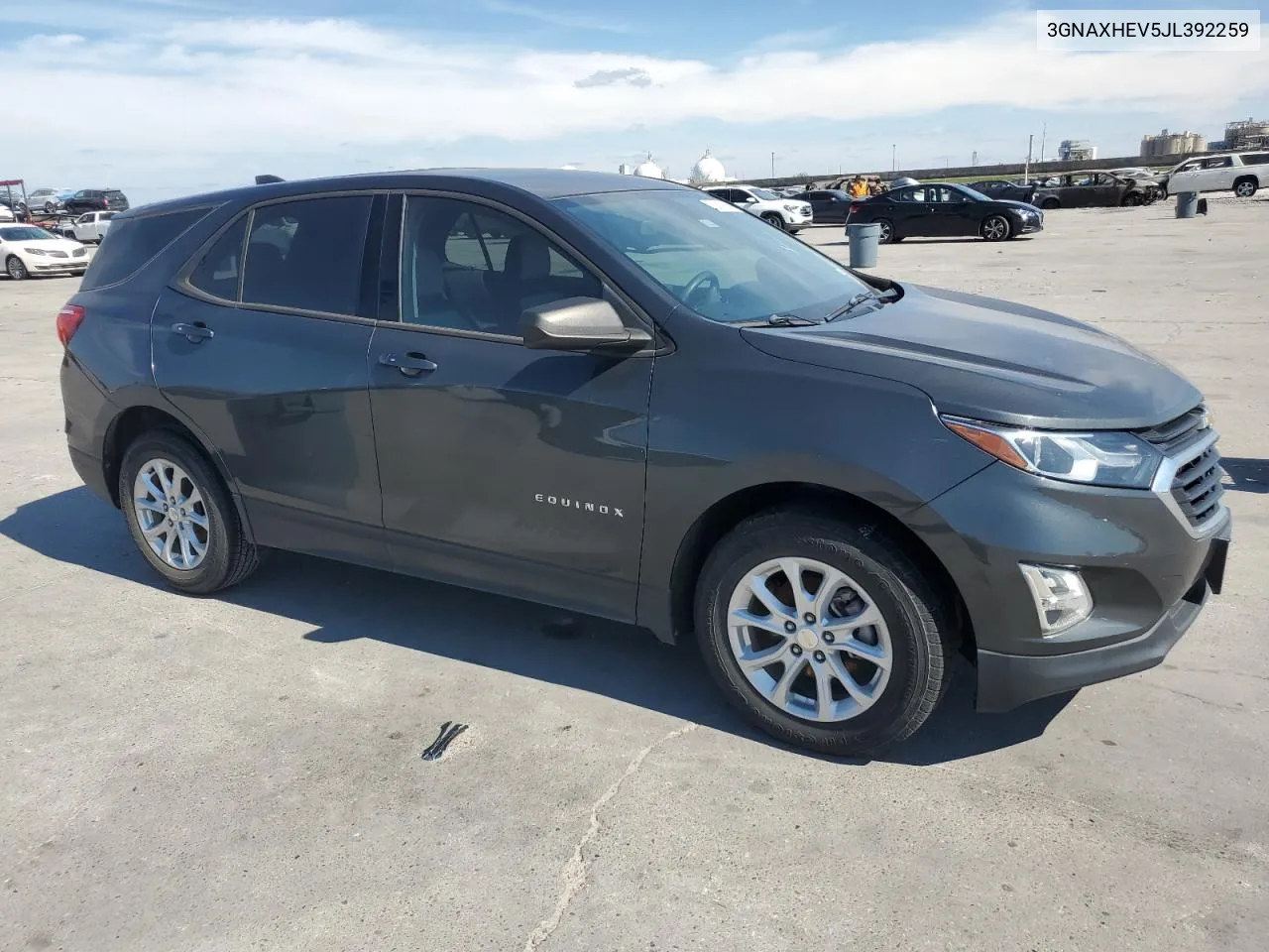 2018 Chevrolet Equinox Ls VIN: 3GNAXHEV5JL392259 Lot: 72618604