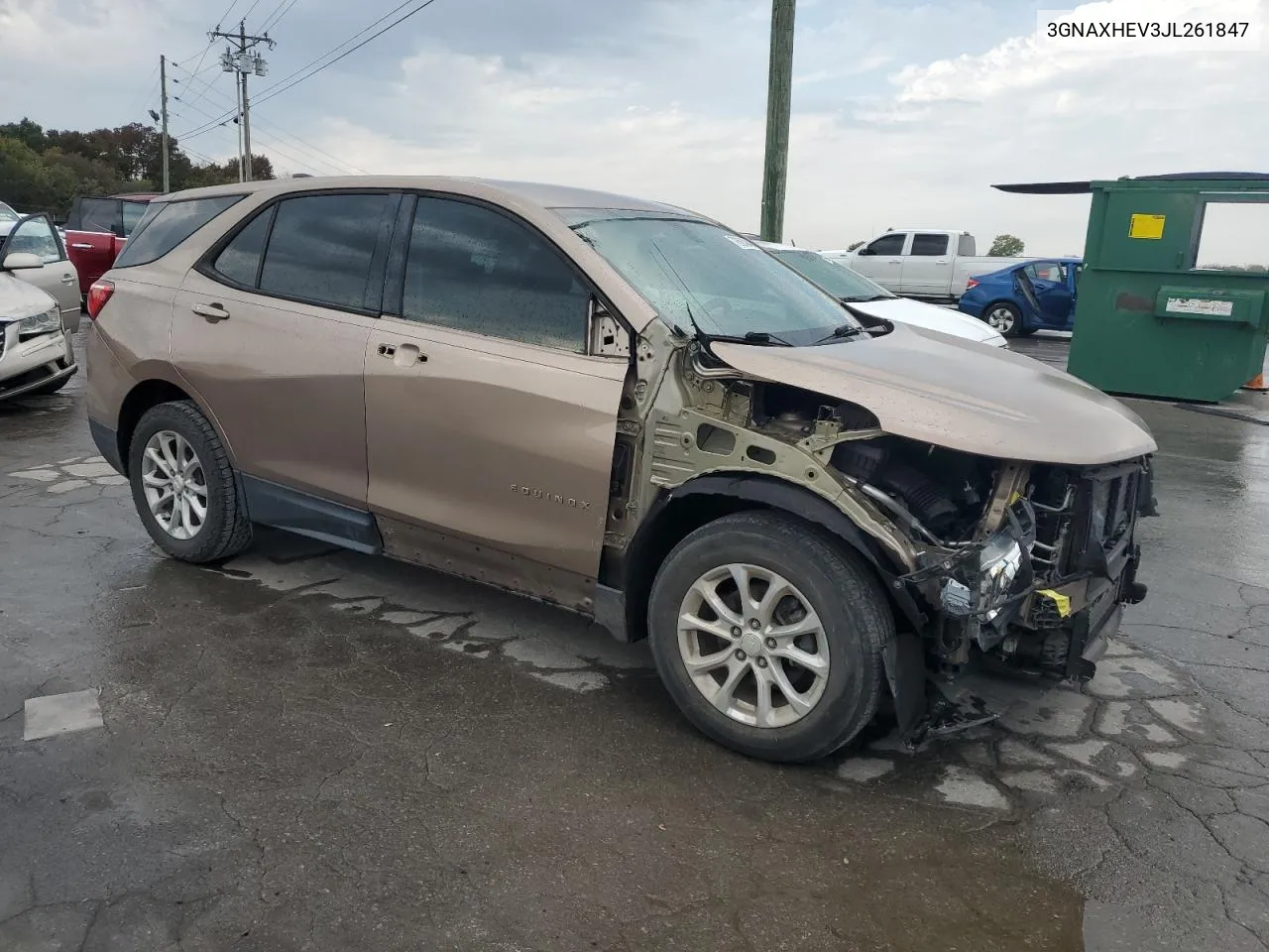 2018 Chevrolet Equinox Ls VIN: 3GNAXHEV3JL261847 Lot: 72684944