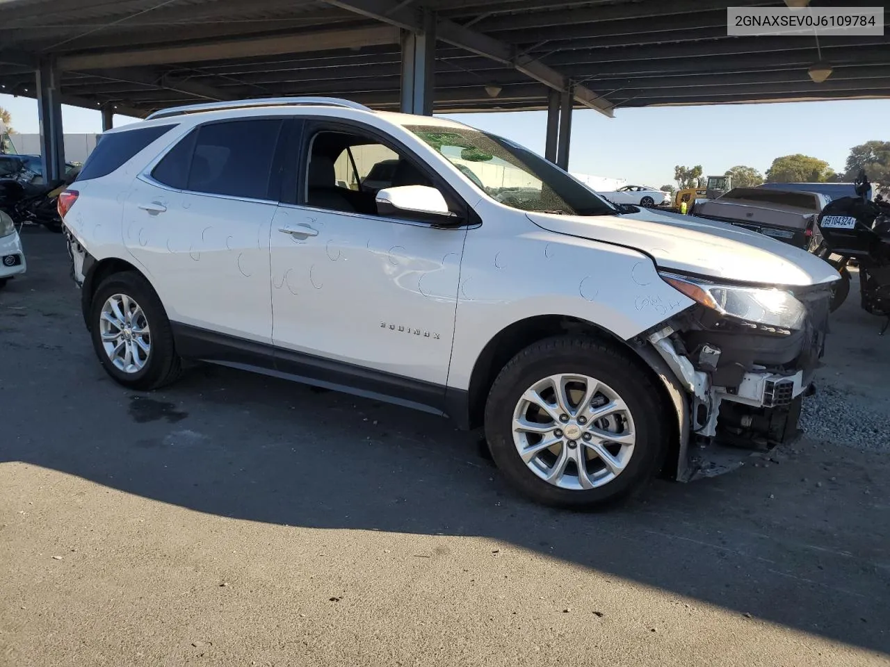 2018 Chevrolet Equinox Lt VIN: 2GNAXSEV0J6109784 Lot: 72786054