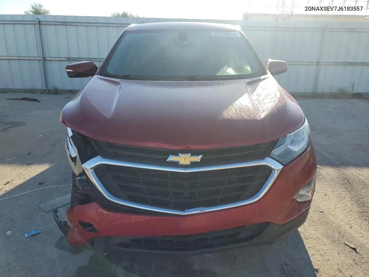 2018 Chevrolet Equinox Lt VIN: 2GNAXSEV7J6183557 Lot: 72798614